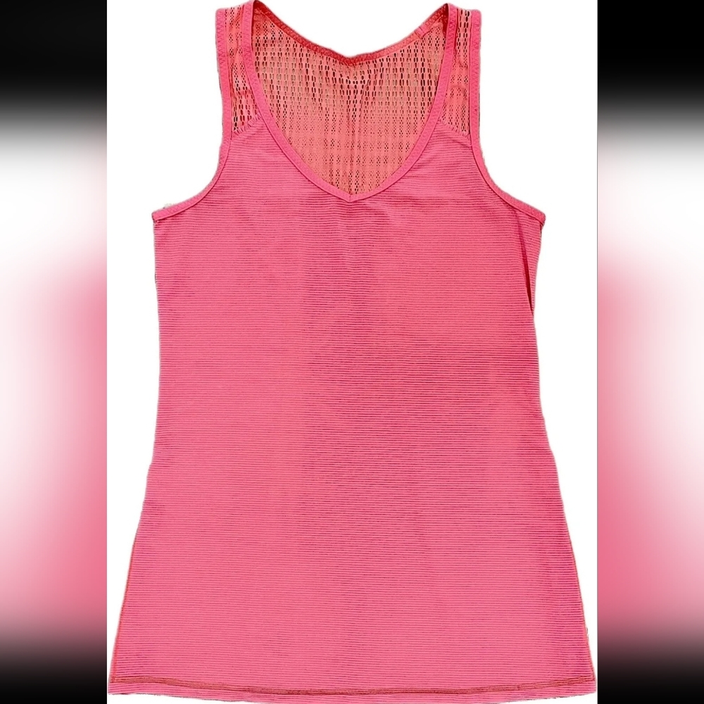 Lululemon Run Tie and Fly tank in coral pink sz 10 or 12